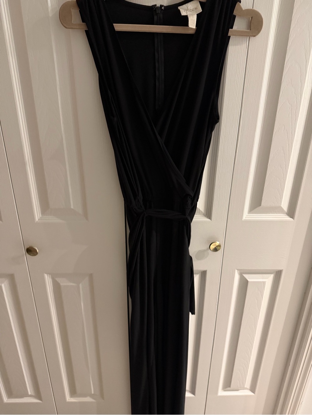 Sleeveless Black Wrap jumpsuit